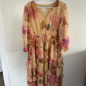 Destination 365 Floral Tiered Maxi Dress